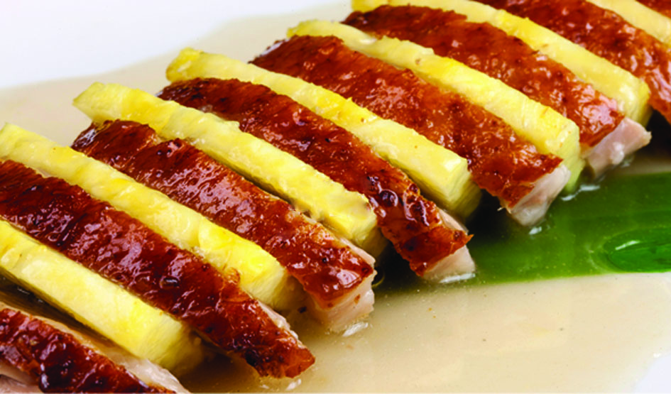 Anatra con ananas